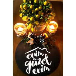Evim Güzel Evim Kapı süsü