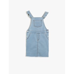 Pocket Detailed Jean Dress-JC34202005
