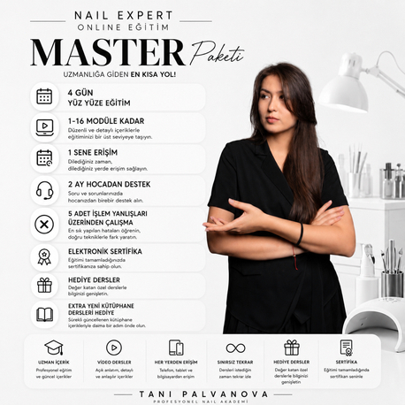 Nail Expert Online+Yüz yüze eğitim MASTER 