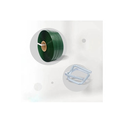 Polyester Set 12x0.70 1500 Metre Yeşil Çember- 12mm Bukle Toka 500 Adet