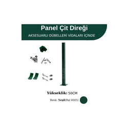 Profil Direk 50 Cm - Çim Çit Direği Panel Çit Direği