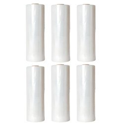 Palet Streç Film 17 Micron 25 cm x 200 m Şeffaf 6'Adet