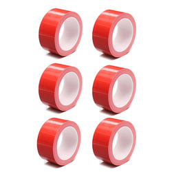 Renkli ( Kırmızı ) Koli Bandı 45x100 Metre 6 Adet 1 Paket