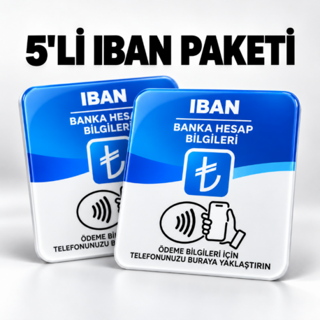 5'li IBAN Nfc Kartı