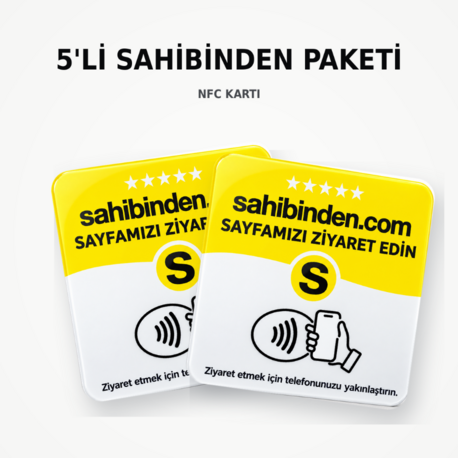 5'li Sahibinden Nfc Kartı
