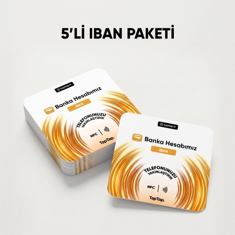 5'li IBAN Nfc Kartı