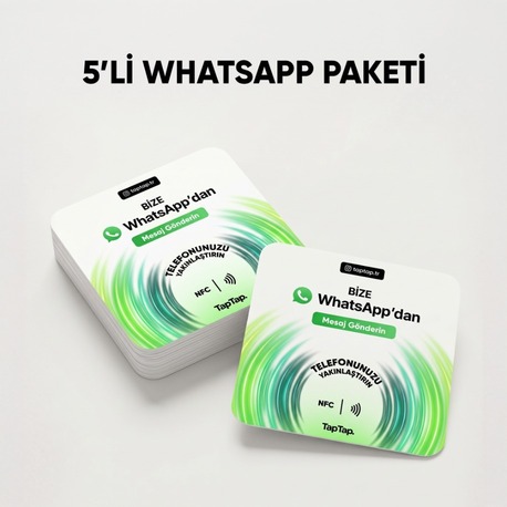 5'Li Whatsapp NFC Kartı