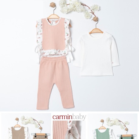 CARMİN BABY FIRFIRLI ÜÇLÜ TAKIM (24 AY)