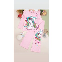 unicornlu ispnyol paçalı kız takım 