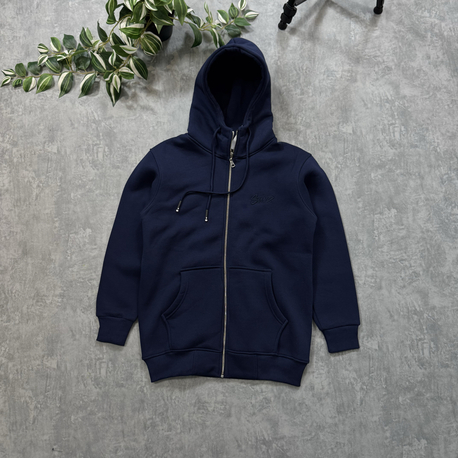 Stwd Kabartma Nakış Logo Full Zip Hoodie / Laci