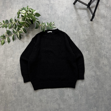 Zara Tiril Tirik Kumaş Basic Sweatshirt/Siyah