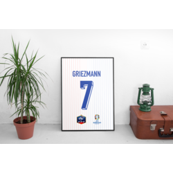 Euro 2024 - Fransa Beyaz Forma Tablo