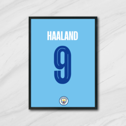 Manchester City - Erling Haaland Forma Tablı