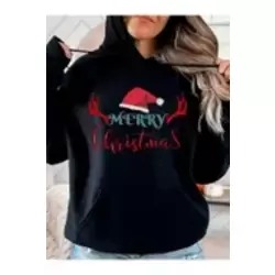 Yılbaşı Sweatshirt, Noel Sweatshirt Hediyesi, Yıl Başı Kostümü, 3d Yeni Yıl Şapkalı