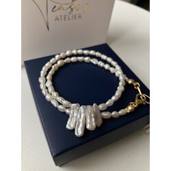 Barley x Stick Pearl Necklace