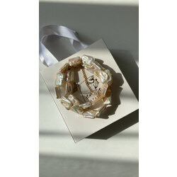 Rectangle Keshi Pearl Necklace