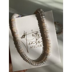 Disc Pearl Necklace