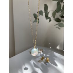 Coin Pearl Chain Necklace
