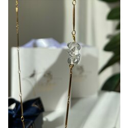 Crystal Quartz Thin Chain
