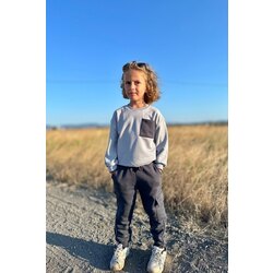 Cepli füme düz erkek çocuk takım