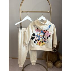 minnie mickey ön fermuar detaylı takım