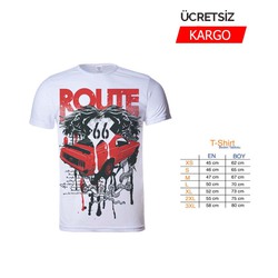 Route Baskılı Tişört