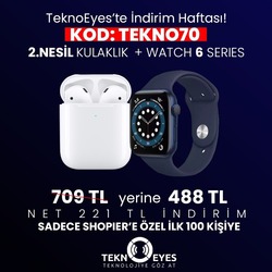 Airpods 2.Nesil + Watch 6 Akıllı Saat SET