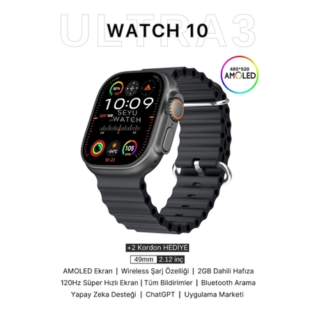 Watch HK 10 Ultra 3 Max Akıllı Saat


