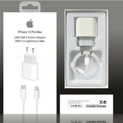 Apple iPhone 11 12 Pro Max 20W Şarj Aleti Seti (Adaptör +Kablo) 