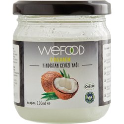 Wefood Organik Hindistan Cevizi Yağı 150 ml (Sertifikalı, Soğuk Sıkım)