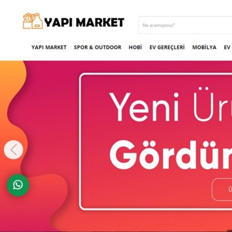 Opencart Hırdavat ve Yapı Market Modern Tema E-Ticaret Paketi