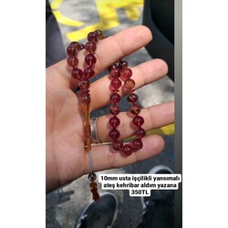 10mm yansımalı özel işçilikli ateş kehribar 