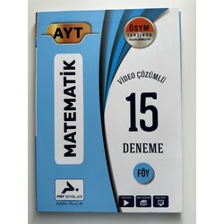 AYT Matematik 15 Deneme PRF Yayınları