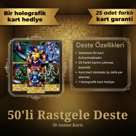 Yu-Gi-Oh! 50'li Rastgele Anime Destesi