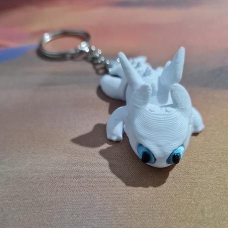 Ejderhanı Nasıl Eğitirsin Işığın Öfkesi (Light Fury) Anahtarlık