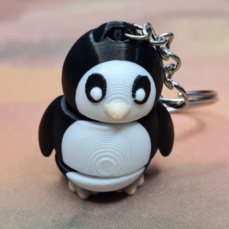 Sevimli Penguen Anahtarlık