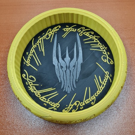 Tek Yüzük Bardak Altlığı 3D Baskı Koleksiyon Parçası