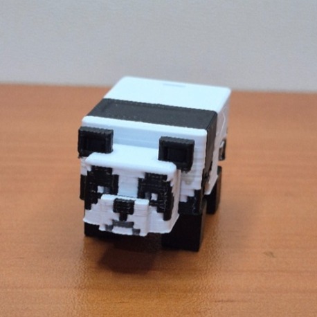 Minecraft Panda 3D Figür