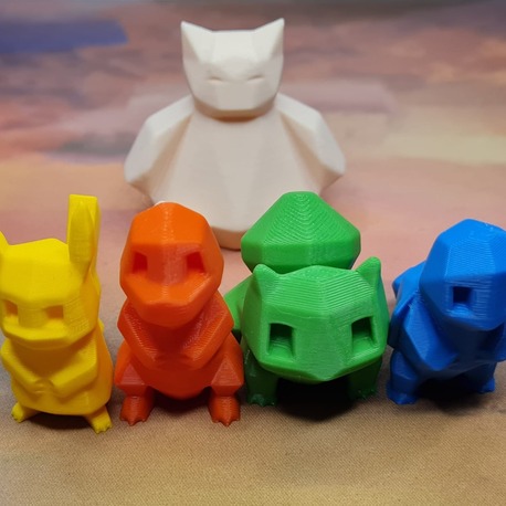 Minimalist Tasarım Pokemon 5'li 4cm'lik Figür Seti