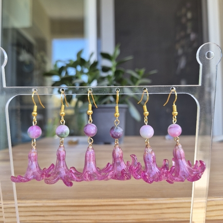 Pembe Sümbül Küpe