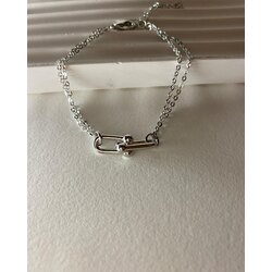 İki zincirli tiffany model bileklik