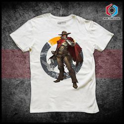 Overwatch Mccree White T-shirt - OWTSMCW1