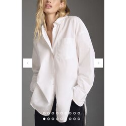Anthropologie Oversized Gömlek - Beyaz