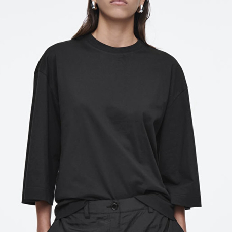 COS Boxy Fit T-Shirt - Siyah
