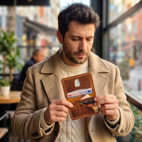 PHILO – El Yapımı Hakiki Deri Cüzdan
