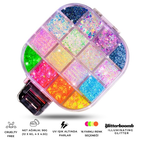 PRO PALETTE ( magıc box ) - profesyonel jel glitter paleti
