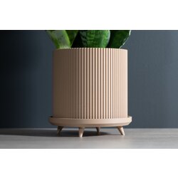 Dekoratif Modern Saksı Sütlü Kahve