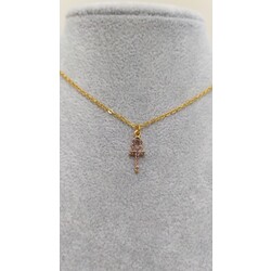 altın kaplama mini ankh kolye
