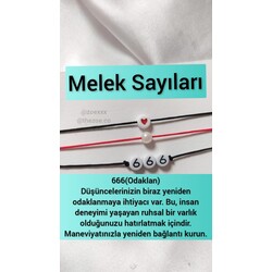 666 melek sayısı bileklik seti