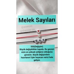 555 melek sayısı bileklik seti